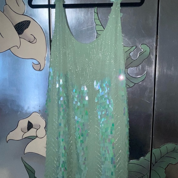 Sequin beaded Flapper Dress speakeasy - Picture 7 of 9